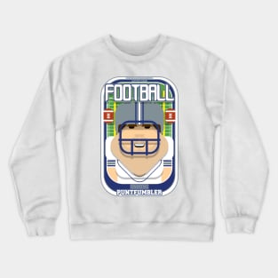 American Football White Silver Blue - Enzone Puntfumbler - Bob version Crewneck Sweatshirt